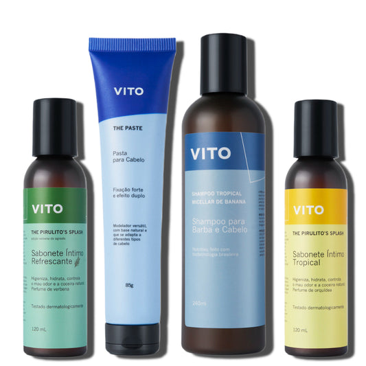 Kit Banho e Pasta para Cabelo